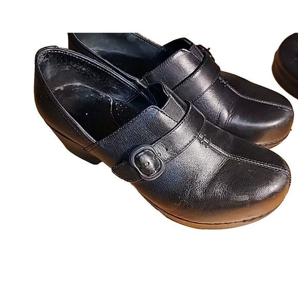 Dansko Tamara Clog Burnished Full Grain Brown Leather Shoes Size 39 US 8.5-9 - Picture 3 of 8